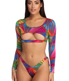 Rainbow Bright Swim Top