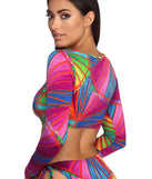 Rainbow Bright Swim Top