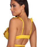 Hot Wrap Ruffle Swim Top