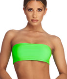 Key Lime Bandeau Swim Top