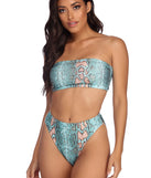 Snake It Off Bandeau Swim Top for 2022 festival outfits, festival dress, outfits for raves, concert outfits, and/or club outfits