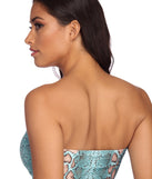 Snake It Off Bandeau Swim Top for 2022 festival outfits, festival dress, outfits for raves, concert outfits, and/or club outfits
