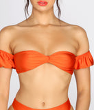 Sunkissed Babe Puff Sleeve Swim Top