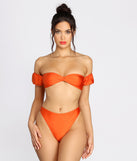 Sunkissed Babe Puff Sleeve Swim Top