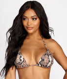 Snake It Out Bikini Swim Top is a trendy pick to create 2023 festival outfits, festival dresses, outfits for concerts or raves, and complete your best party outfits!