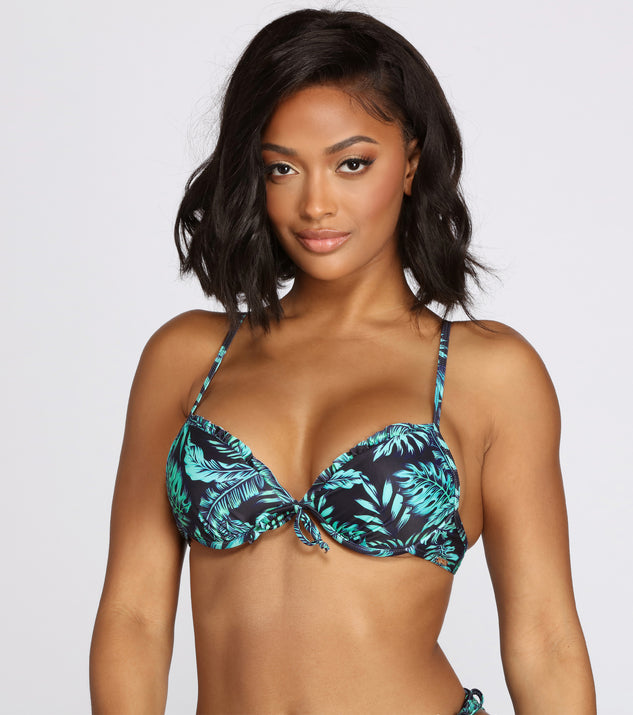 black ruffle swim top