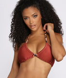 With fun and flirty details, Stay Wild Bikini Top shows off your unique style for a trendy outfit for the summer season!