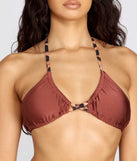 With fun and flirty details, Stay Wild Bikini Top shows off your unique style for a trendy outfit for the summer season!