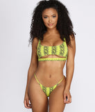 Straight Up Baddie Snake Swim Top is a trendy pick to create 2023 festival outfits, festival dresses, outfits for concerts or raves, and complete your best party outfits!
