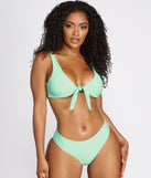 Sea Breeze Tie Front Swim Top