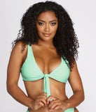 Sea Breeze Tie Front Swim Top