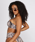 Viper Vixen One Shoulder Swim Top is a trendy pick to create 2023 festival outfits, festival dresses, outfits for concerts or raves, and complete your best party outfits!