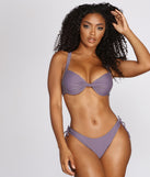 You’ll look stunning in the Salt & Sea Lace Up Racerback Swim Top when paired with its matching separate to create a glam clothing set perfect for parties, date nights, concert outfits, back-to-school attire, or for any summer event!