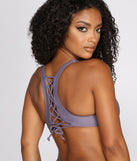 You’ll look stunning in the Salt & Sea Lace Up Racerback Swim Top when paired with its matching separate to create a glam clothing set perfect for parties, date nights, concert outfits, back-to-school attire, or for any summer event!