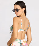 With fun and flirty details, Take Me To Margaritaville Tropical Swim Top shows off your unique style for a trendy outfit for the summer season!