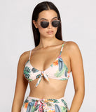 With fun and flirty details, Take Me To Margaritaville Tropical Swim Top shows off your unique style for a trendy outfit for the summer season!