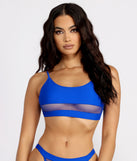 All Summer Long Royal Mesh Swim Top for 2022 festival outfits, festival dress, outfits for raves, concert outfits, and/or club outfits