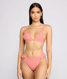 Flirty Ruffled Bikini Top