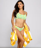 You're The Zest Lemon Print Bikini Top