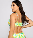 You're The Zest Lemon Print Bikini Top