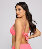 Basic Glam Ribbed Bikini Top