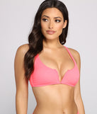 Basic Glam Ribbed Bikini Top
