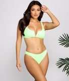 Set On Paradise Ribbed Bikini Top
