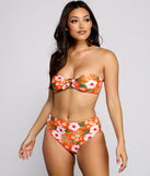 Sunkissed Tropical Bandeau Bikini Top