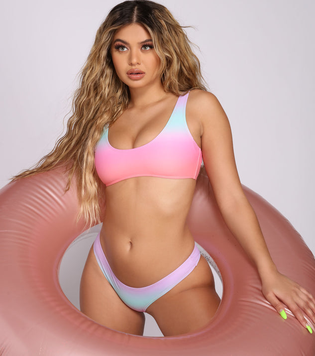 Dreaming of Summer Ombre Swim Top