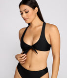Beach Babe Tie Front Bikini Top