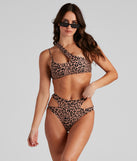 Cheetah Daze One Shoulder Bikini Top