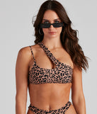 Cheetah Daze One Shoulder Bikini Top