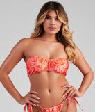 Spring Break Vibes Bandeau Swim Top