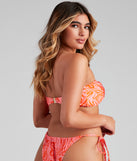 Spring Break Vibes Bandeau Swim Top