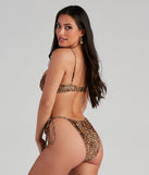 Fiercely Chic Leopard Bikini Top for 2022 festival outfits, festival dress, outfits for raves, concert outfits, and/or club outfits