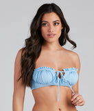 Sunshine Frill Ruffle Trim Bikini Top