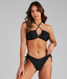 Yacht Club Halter Bandeau Bikini Top