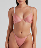 Simple Glam Rhinestone Bikini Top