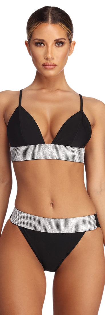 Drippin' In Rhinestones Swim Bottoms