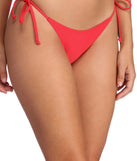 Tie to Me Side String Swim Bottom provides a stylish start to creating your best summer outfits of the season with on-trend details for 2023!
