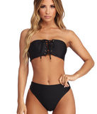 High Waist Basic Cut Swim Bottoms