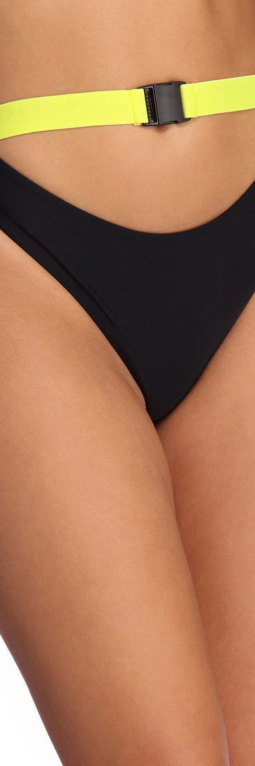 Belt Front Swim Bottom for 2022 festival outfits, festival dress, outfits for raves, concert outfits, and/or club outfits