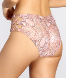Sunz Out Snake Print Swim Bottoms for 2022 festival outfits, festival dress, outfits for raves, concert outfits, and/or club outfits