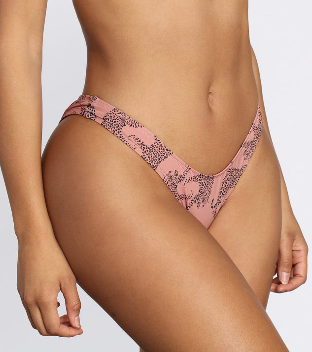Front And Center Jaguar Cheeky Swim Bottoms provides a stylish start to creating your best summer outfits of the season with on-trend details for 2023!