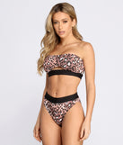 Purrfect Match Leopard High Waist Swim Bottoms for 2023 festival outfits, festival dress, outfits for raves, concert outfits, and/or club outfits