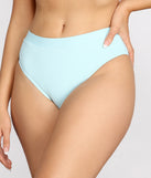 Simply Stunning High Waist Swim Bottoms provides a stylish start to creating your best summer outfits of the season with on-trend details for 2023!