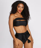 Catch Me Poolside Braided High Waist Swim Bottoms