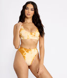 Sunkissed Glow Cloud Tie Dye Swim Bottoms provides a stylish start to creating your best summer outfits of the season with on-trend details for 2023!