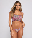 Flirty In Floral Tie Swim Bottoms