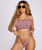 Flirty In Floral Tie Swim Bottoms